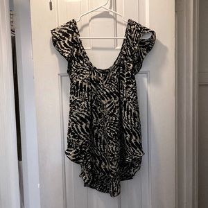 L’AGENCE for Barneys NY animal print blouse